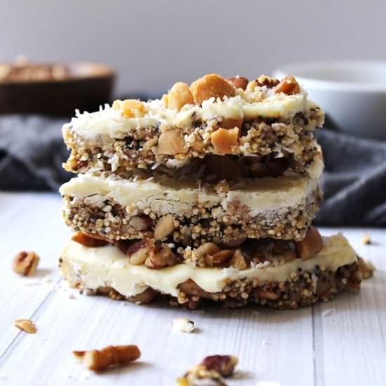 White Chocolate Quinoa Bark