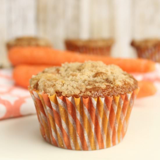 Cream Cheese Stuffed Carrot Muffins