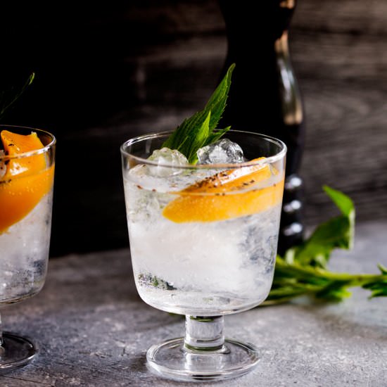 Mango and Black Pepper Gin & Tonic
