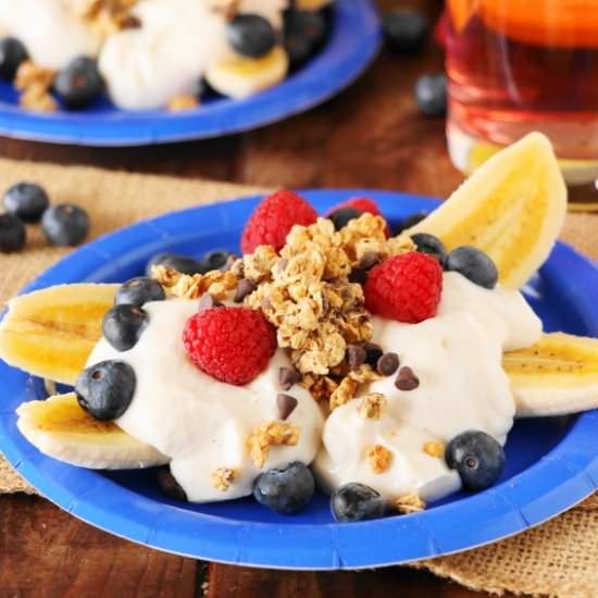 Breakfast Banana Splits