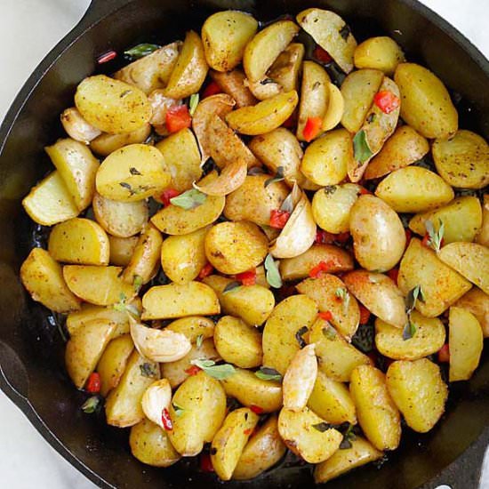 Greek Roasted Potatoes