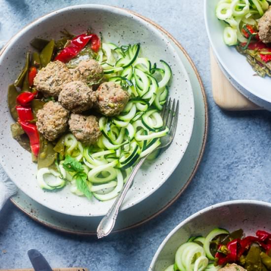 Instant Pot Meatballs Primavera