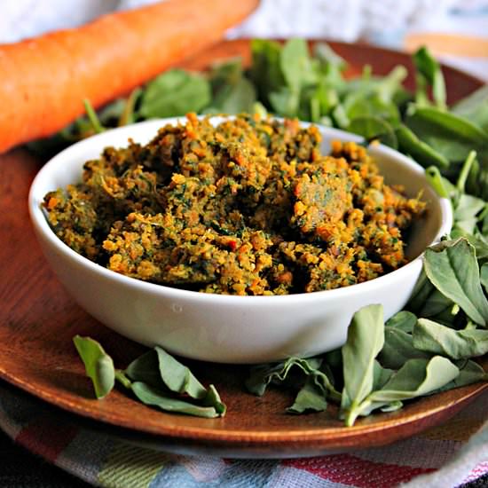 Fenugreek Leaves And Carrot Chutney