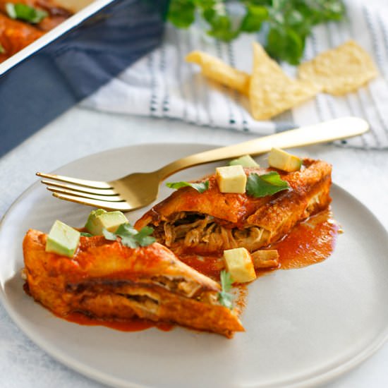 Vegan Enchiladas with Jackfruit