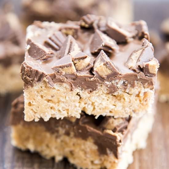 Peanut Butter Cup Rice Krispies