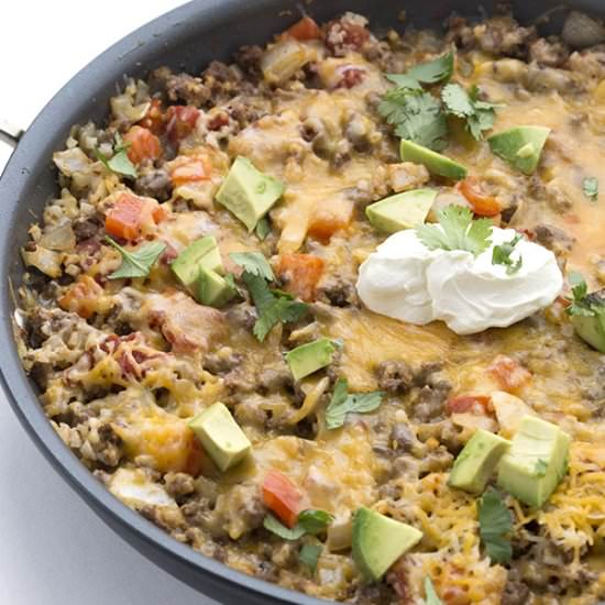 Mexican Cauliflower Rice Skillet