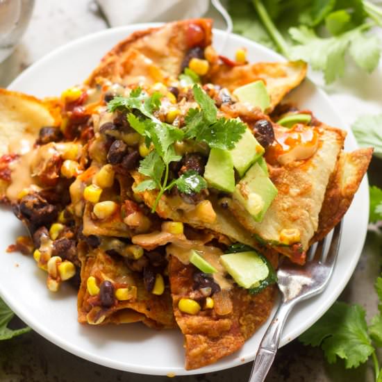 Black Bean Chilaquiles