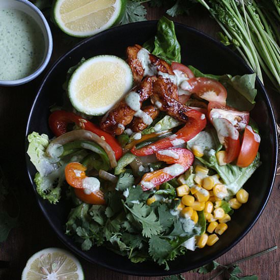 Chicken Fajita Salad Bowl