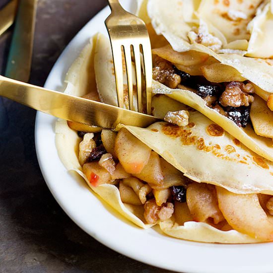 Apple Pie Crepes