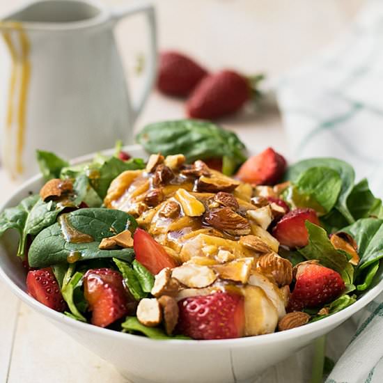 Chicken, Rocket, & Strawberry Salad