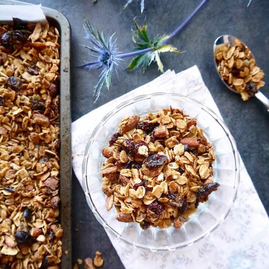 Gluten-Free Chia-Almond Granola