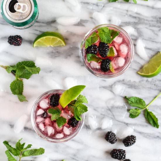 Blackberry Ginger Bourbon Smashes