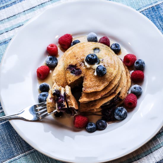 Fluffy Vegan Buttermilk Pancakes