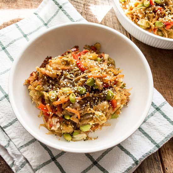 Spaghetti Squash Teriyaki Bowl