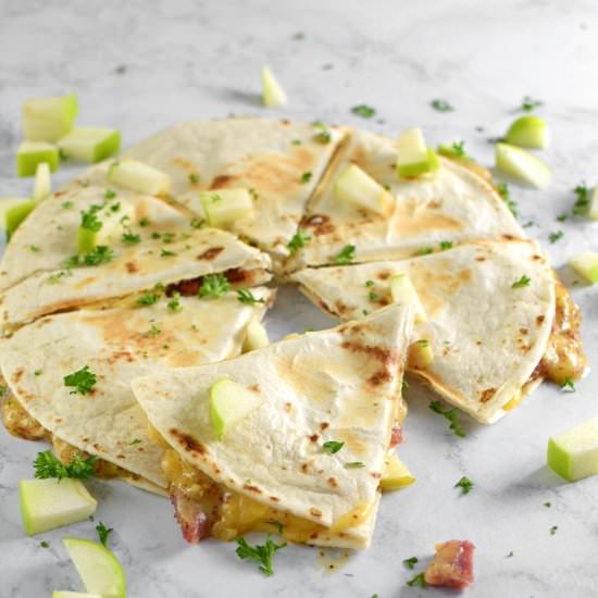 Ham, Gouda & Apple Quesadillas
