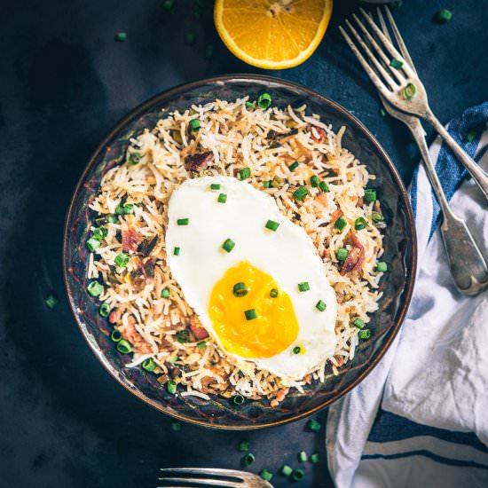 Breakfast Bacon Fried Rice