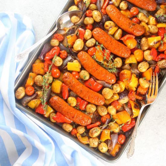 Andouille Chicken Veggie Kabobs