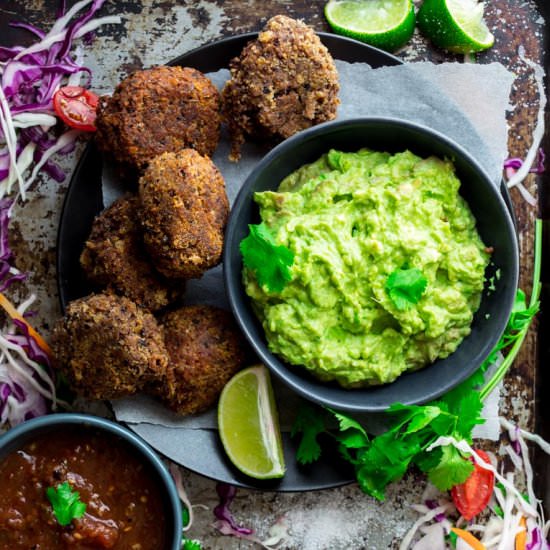 5 Ingredient Black Bean Croquettes