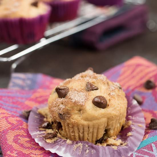 Chocolate Chip Greek Yogurt Muffins