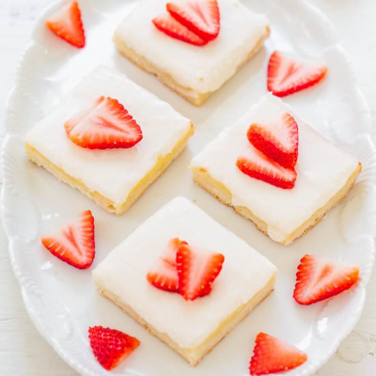 Strawberry Cream Cheese Shortbread