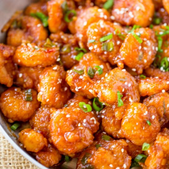 Honey Orange Firecracker Shrimp