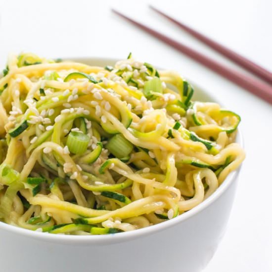 Spicy Sesame Zoodles
