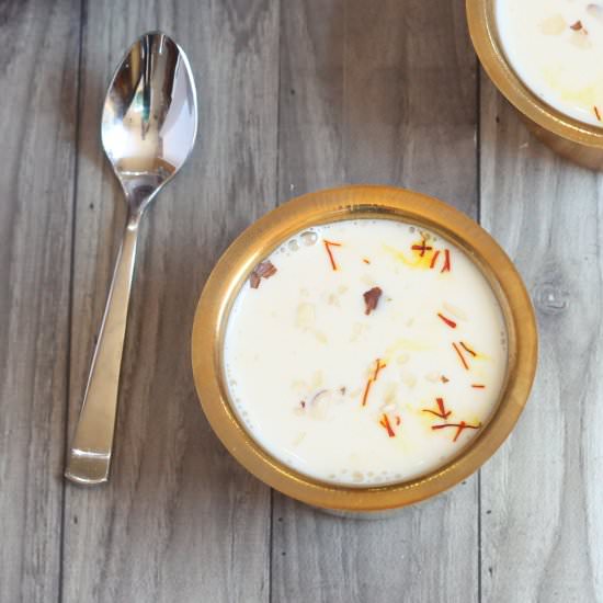 Paal Payasam | Milk Kheer
