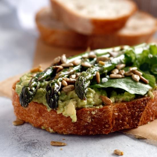 Avocado Asparagus Tartine