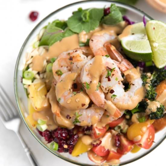 Tropical Shrimp Buddha Bowl