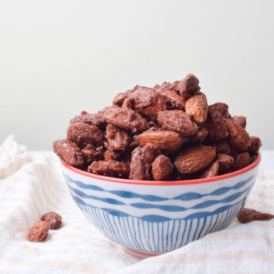 Maple Candied Almonds