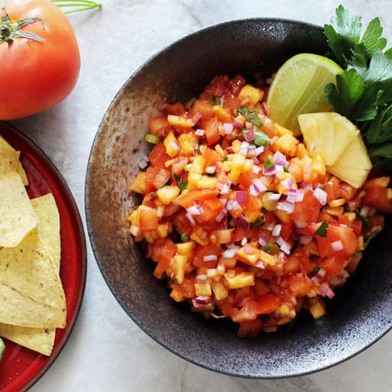 Sweet & Spicy Pineapple Salsa