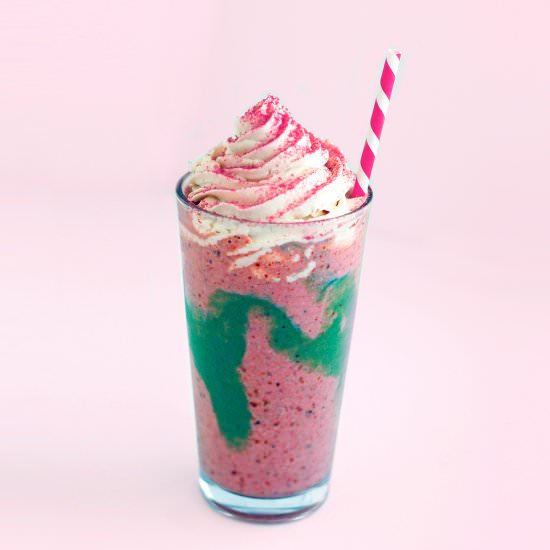 Healthy Vegan Unicorn Smoothie