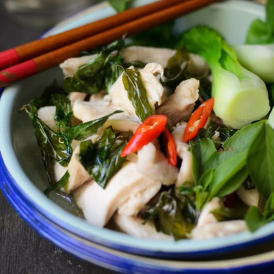 Quick Chicken Thai Basil Stir fry
