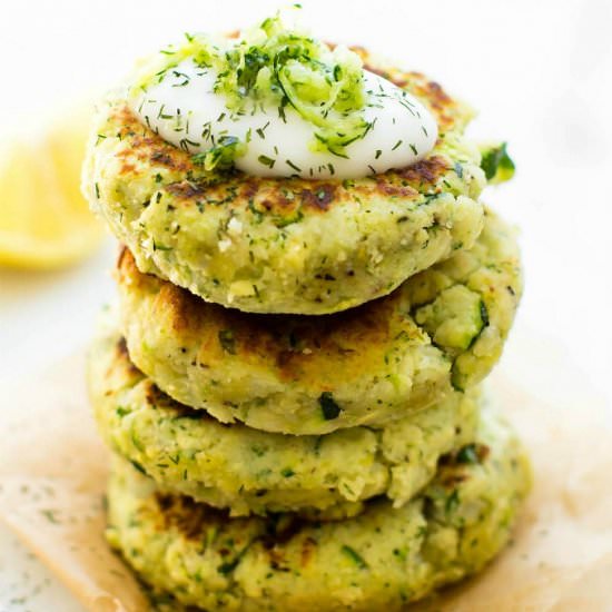 Easy Cauliflower Zucchini Fritters