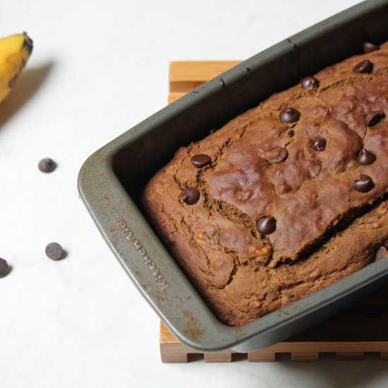 Teff Chocolate Chip Banana Bread