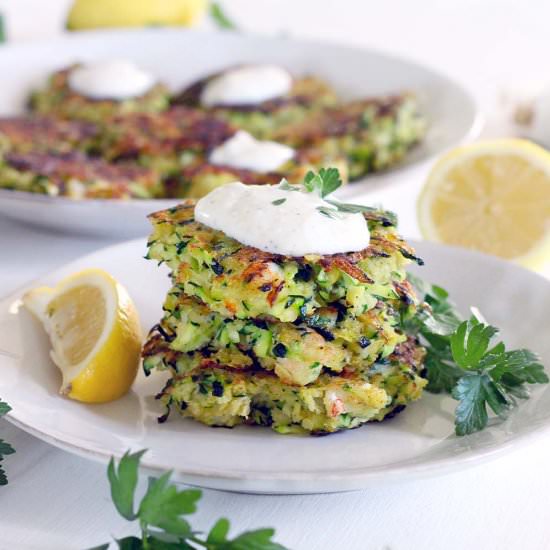 Shrimp and Zucchini Fritters
