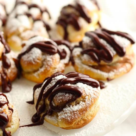 Nutella Puff Pastry with Chocolate
