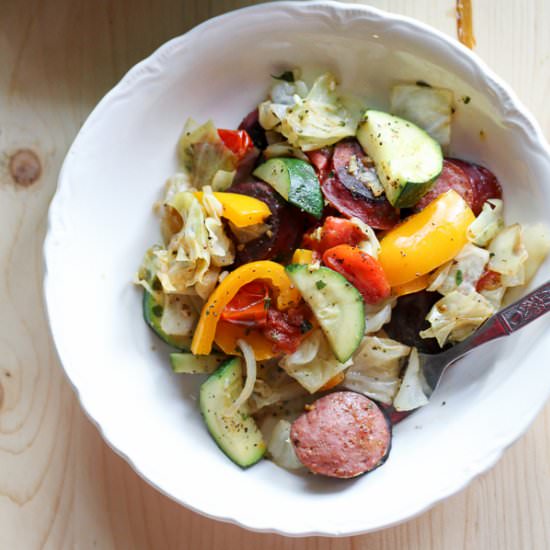 Veggie Sausage Skillet