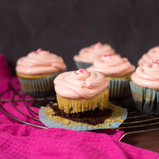 Neapolitan Cupcakes