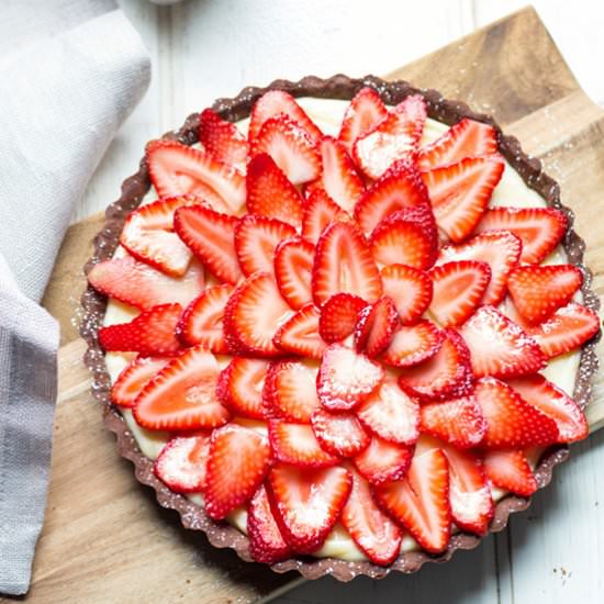 Chocolate Tart with Pastry Cream