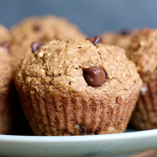 Vegan Applesauce Oat Bran Muffins