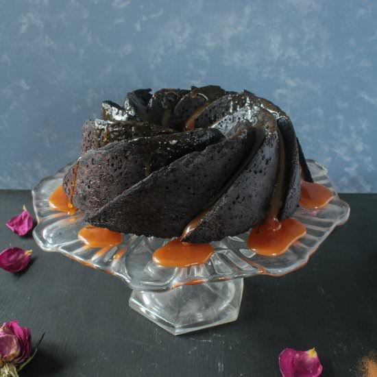 Coffee Caramel Bundt Cake