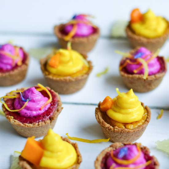 Rainbow Lemon Tarts