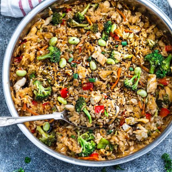 One Pot Teriyaki Rice with Chicken