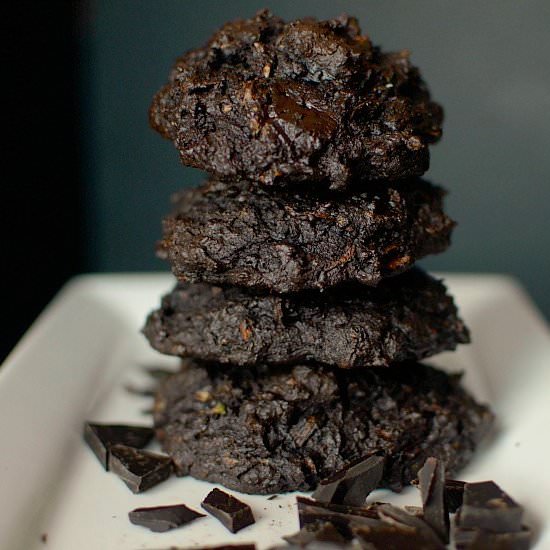 Dark Chocolate Zucchini Muffin Tops