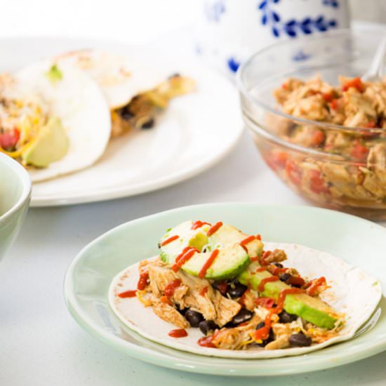 Crock Pot Chicken Tacos