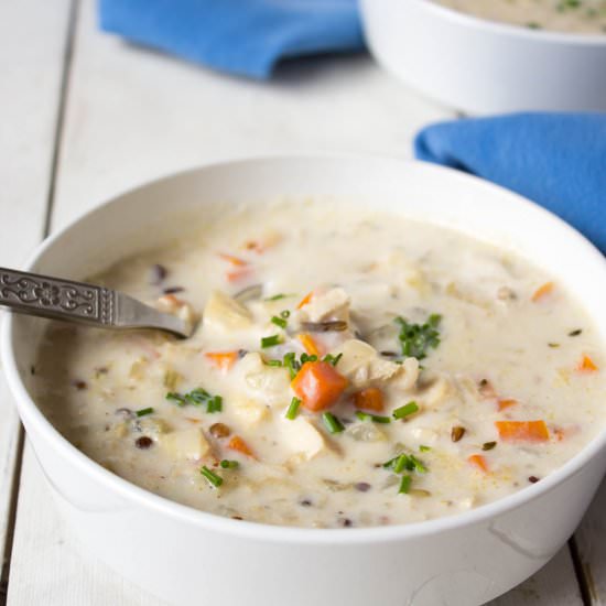 Creamy Chicken and Wild Rice Soup
