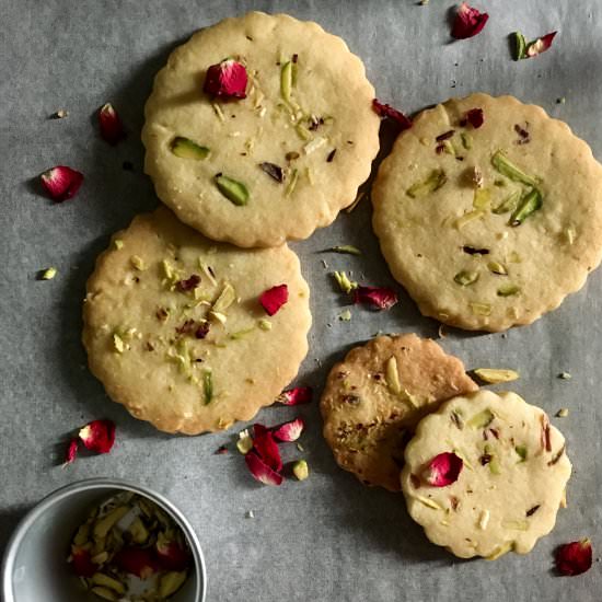 Rose and Pistachio Cookies