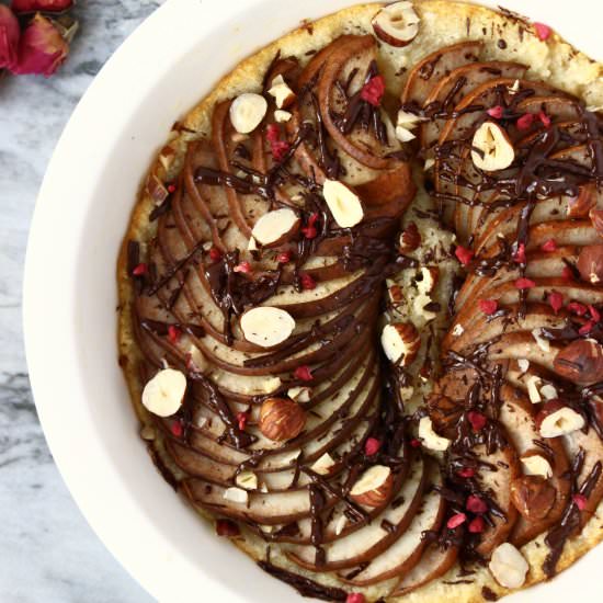 Pear Dark Chocolate Pudding