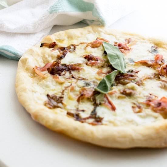 White Pizza with Prosciutto